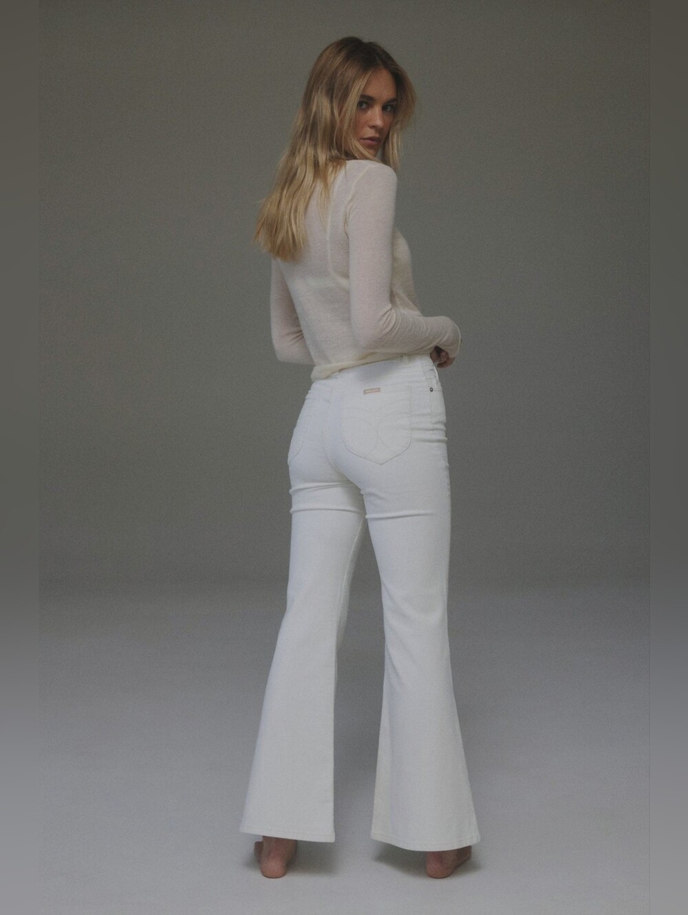 ROLLA'S Eastcoast Flare High Rise Boho Cream Boot Cut Flare Cords Jeans 32